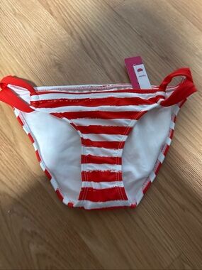 Red and White Striped Bikini Bottom Size S(0-2)…169